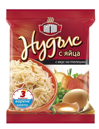 Dried Noodles with Egg beef flavour 80 g