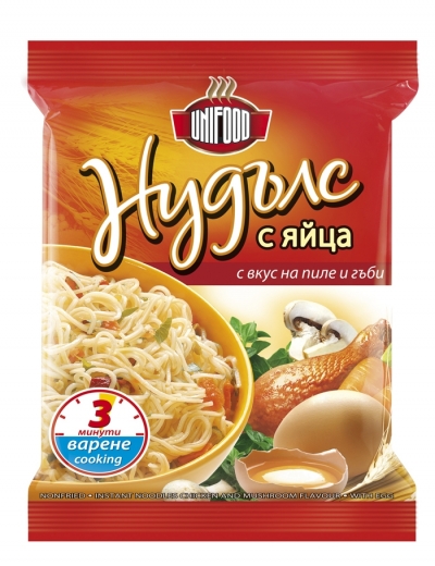 Dried Noodles with egg chicken and mushroom flavour 80 g