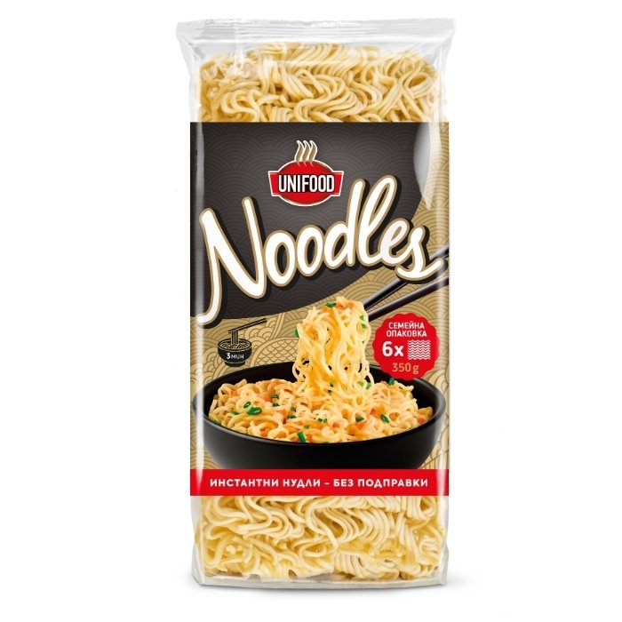Instant noodles 350g – 6 quick portions for fast, tasty meals ready in minutes.
