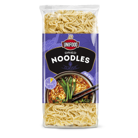 Dried instant noodles 350g &ndash; non-fried, 6 rich and flavorful portions for homemade dishes.