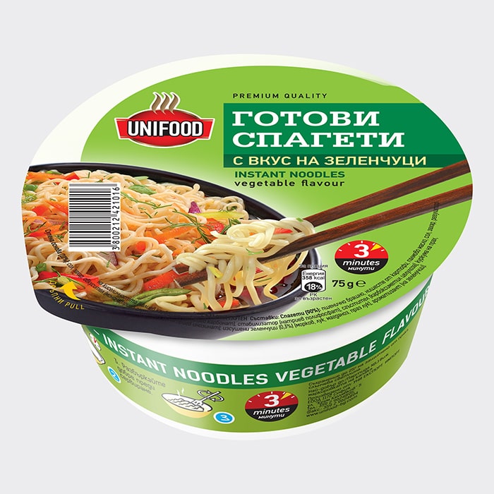 Instant Noodles in Bowl - Vegetable