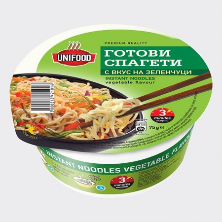Instant Noodles in Bowl - Vegetable